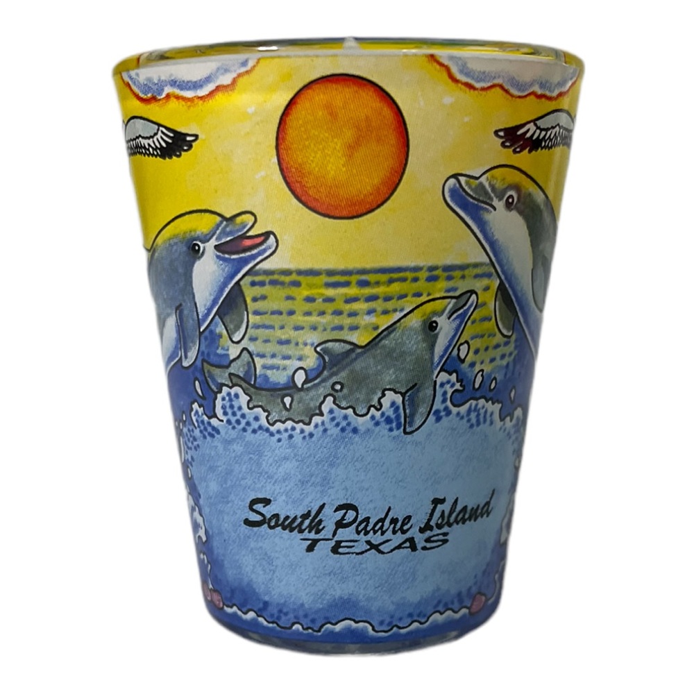 Vintage shot glass South Padre Island